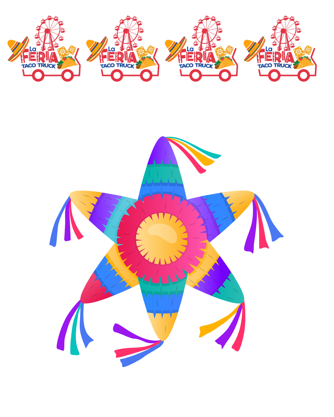 Colorful, stylized graphic of fireworks with a Ferris wheel and carnival rides at the top, and a star-shaped fireworks display at the bottom, in vibrant shades of pink, yellow, blue, purple, and teal.