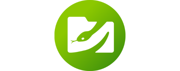 A logo with a green circular background and a white pencil inside a yellow square.