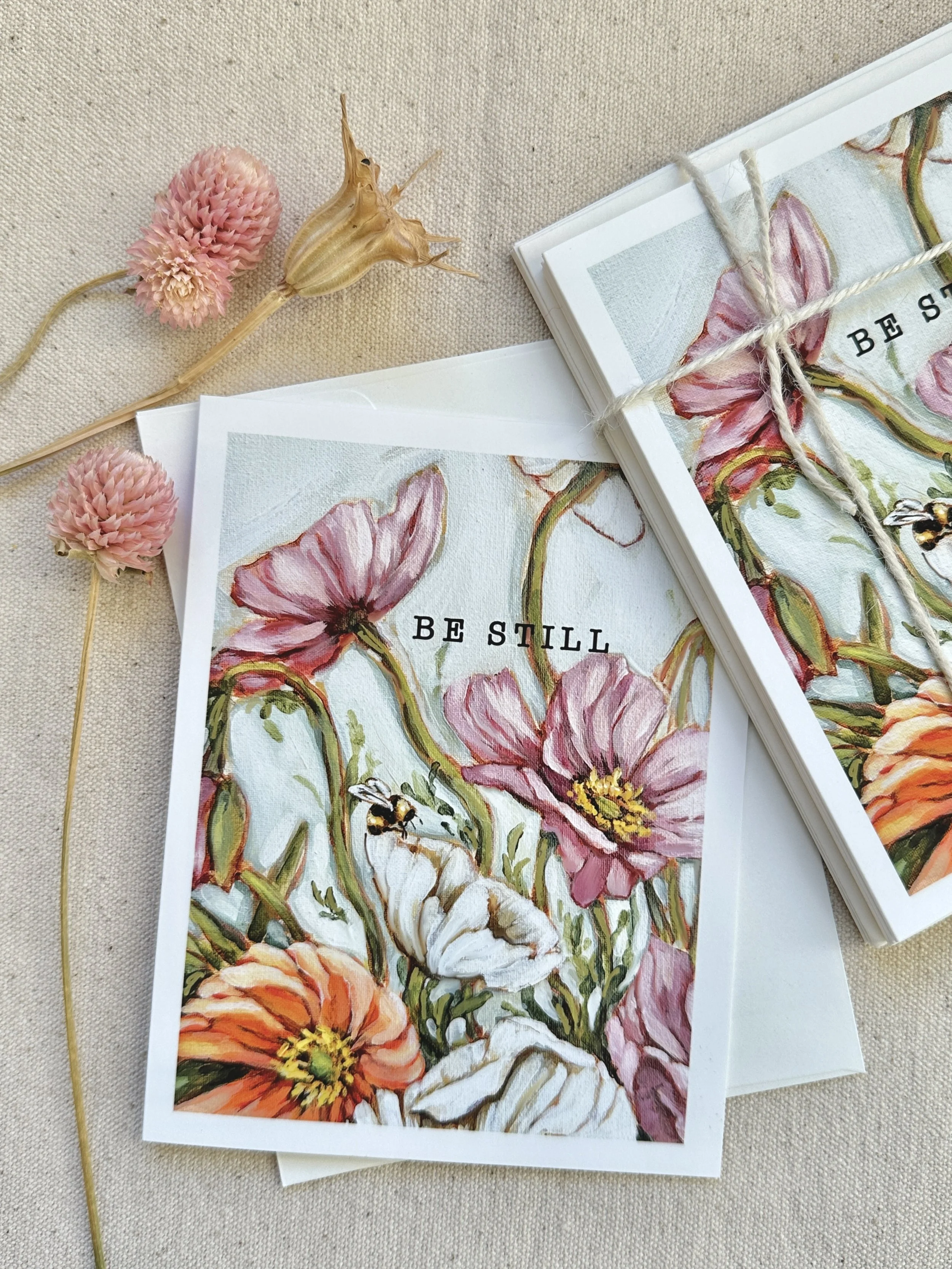 "Be Still" Notecard Set