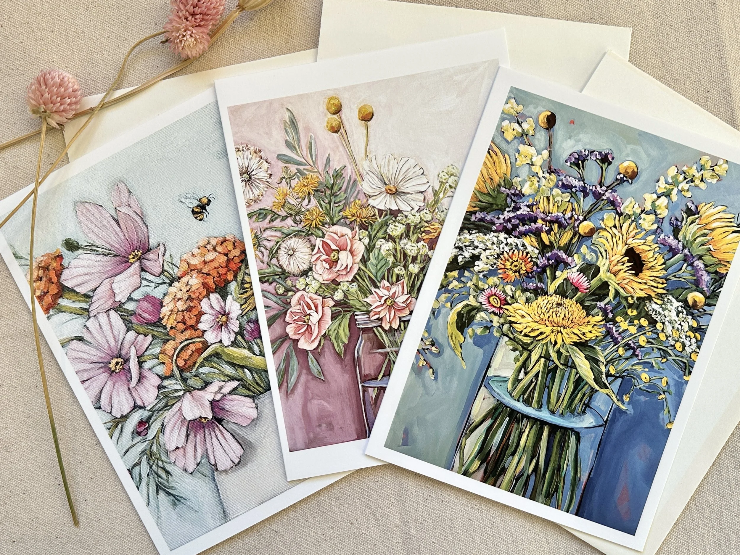 Floral Greeting Card Set of 6