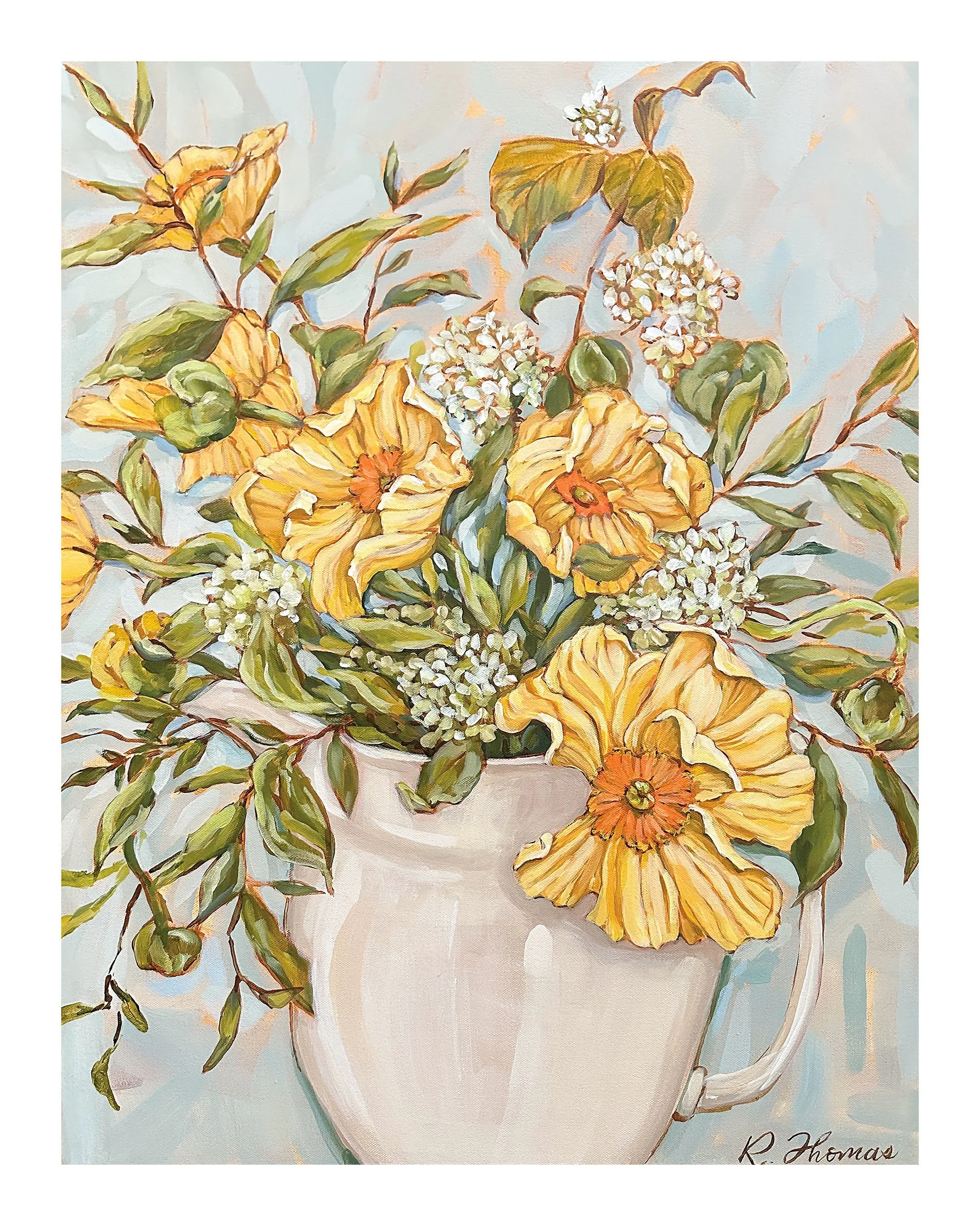 Golden Poppies Art Print