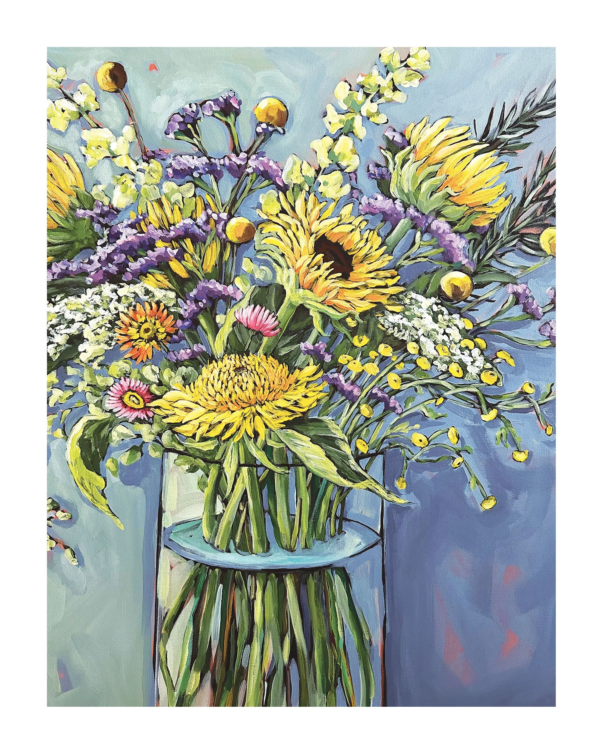 Sunflower Bouquet Art Print