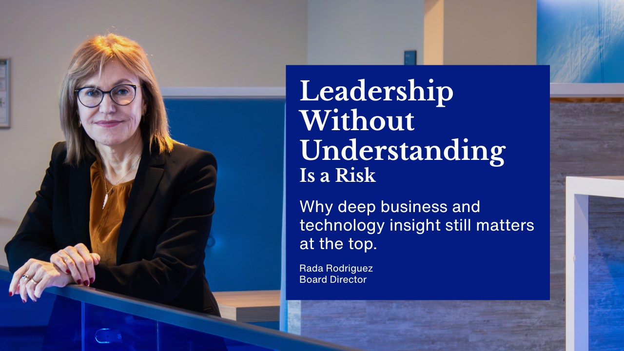 Leadership Without Understanding Is a Risk