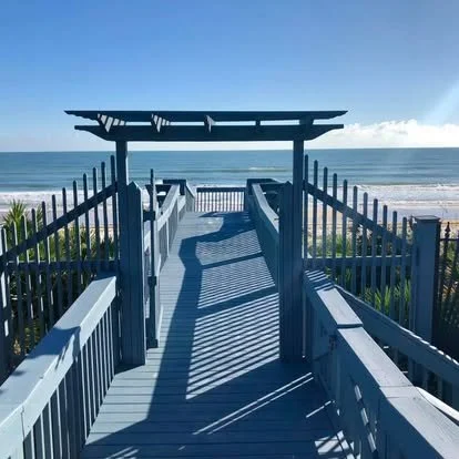 After Painting with Fin-S: Private Coastal boardwalk