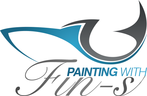 Graphic design with abstract blue and gray shapes and text.