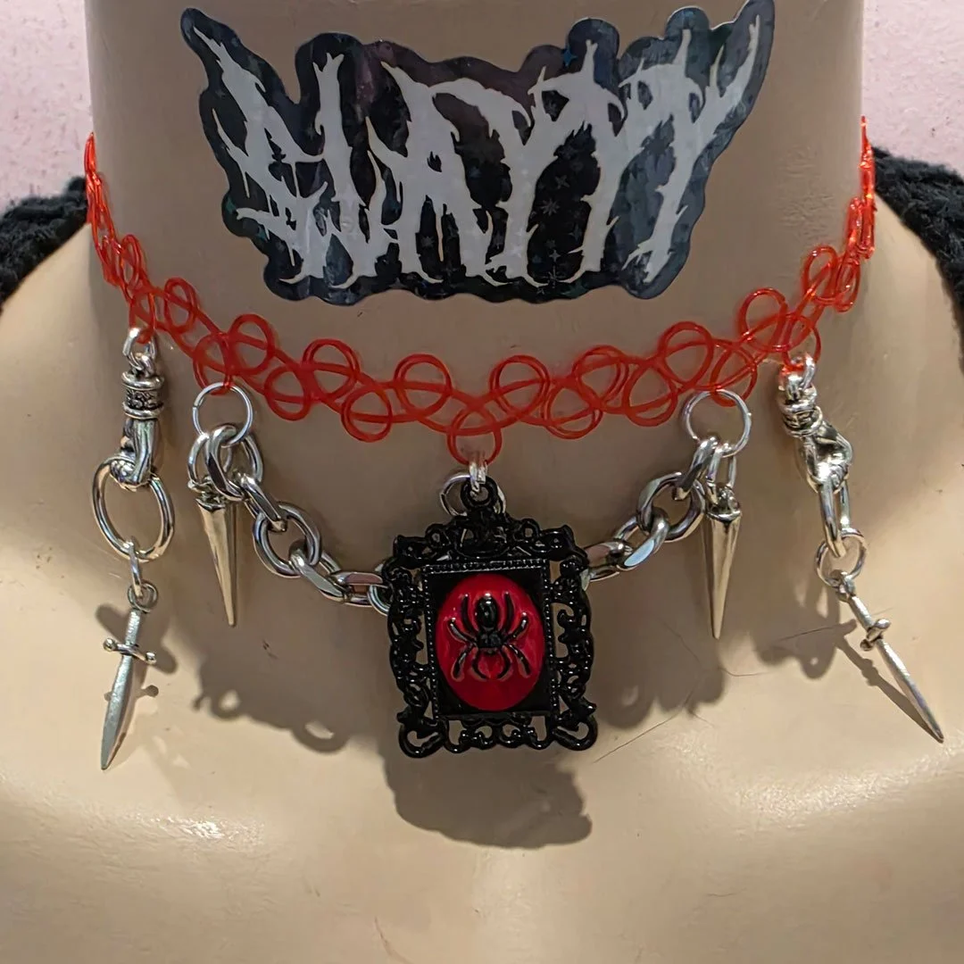 BLACK WIDOW | Stretchy Choker