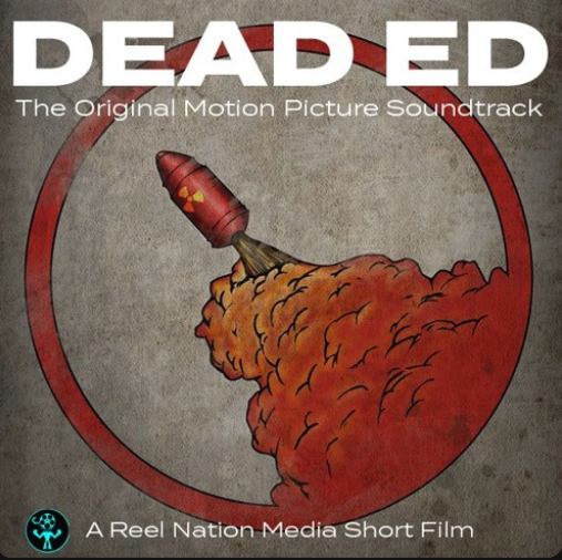 Cover of the Dead Ed soundtrack with a cartoon bomb explosion