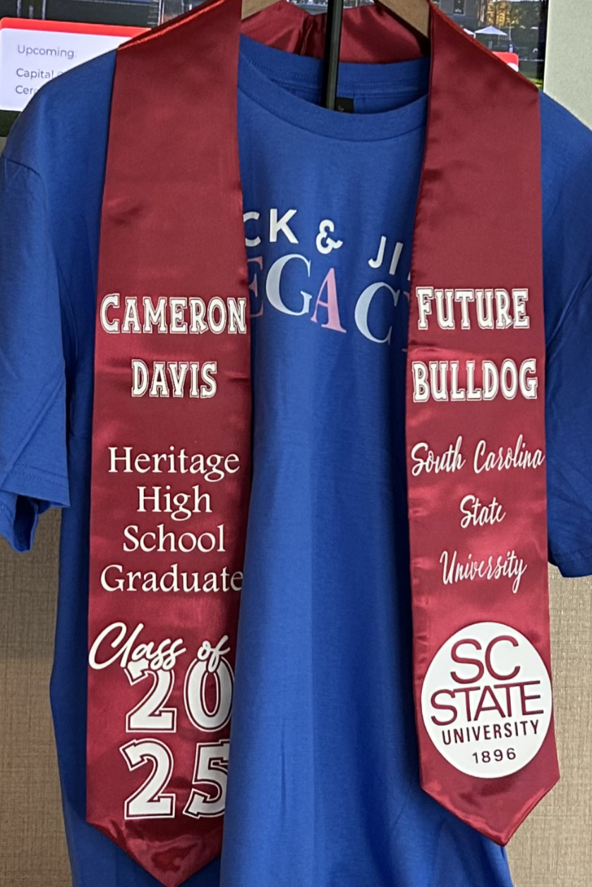 A personalized graduation stole is a stylish, meaningful way to honor the graduate and make their moment stand out. Choose the stole color that matches your school or theme, then customize it with a name, class year, school, degree/major, and special