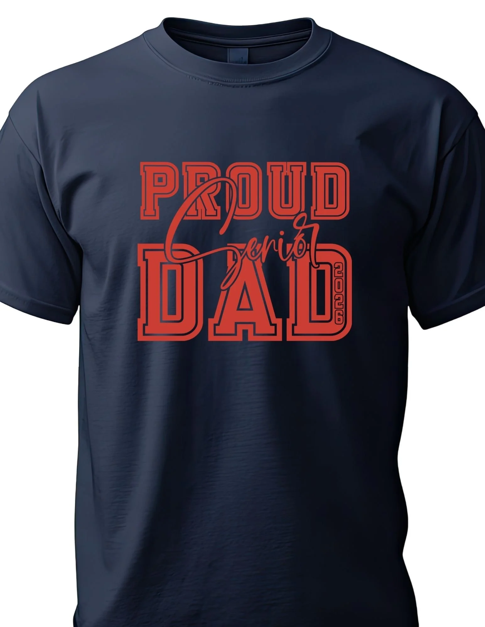 Proud Senior Mom/Dad 2026 T-shirt (customize colors to match your school)