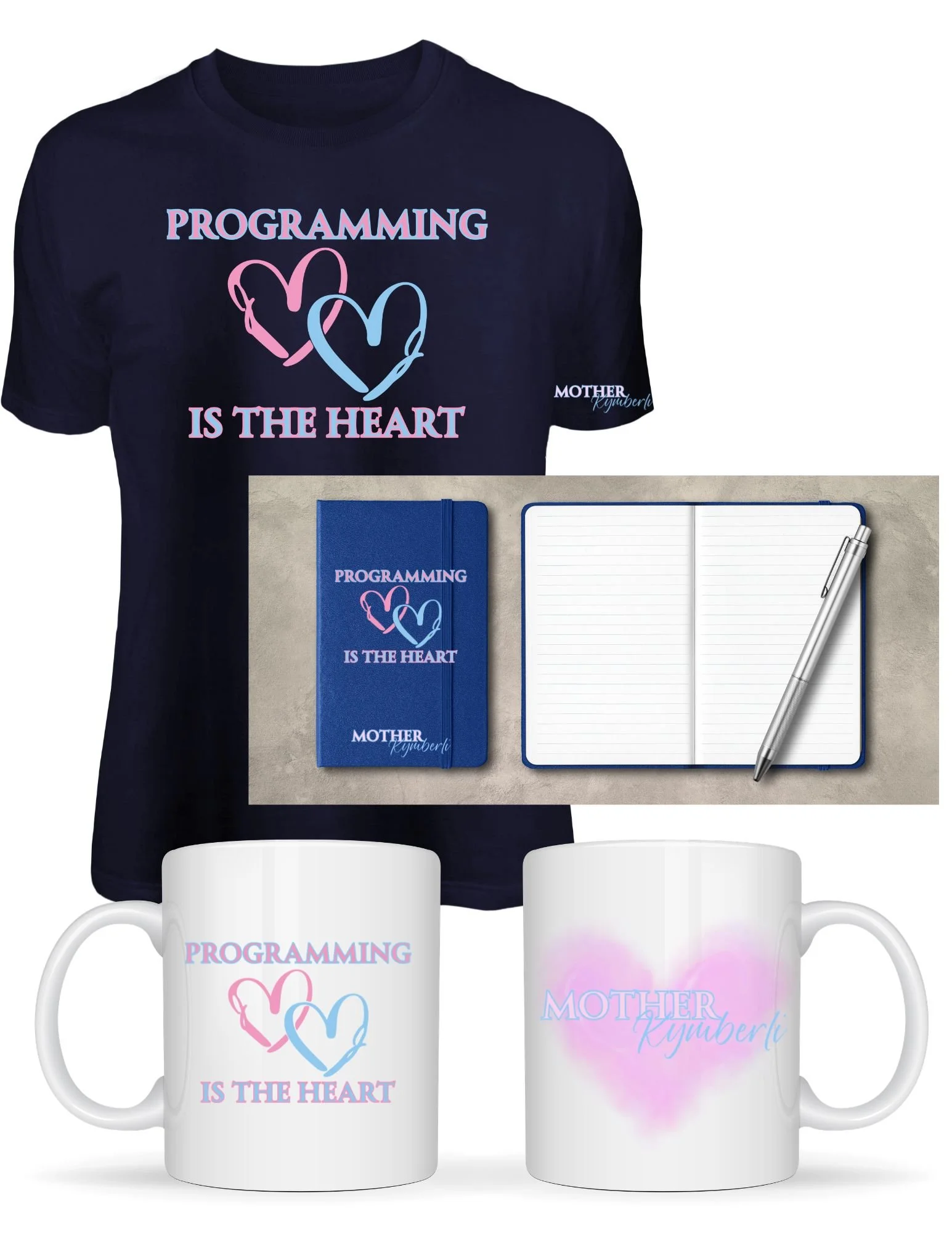 'Programming is the Heart' Gift Set
