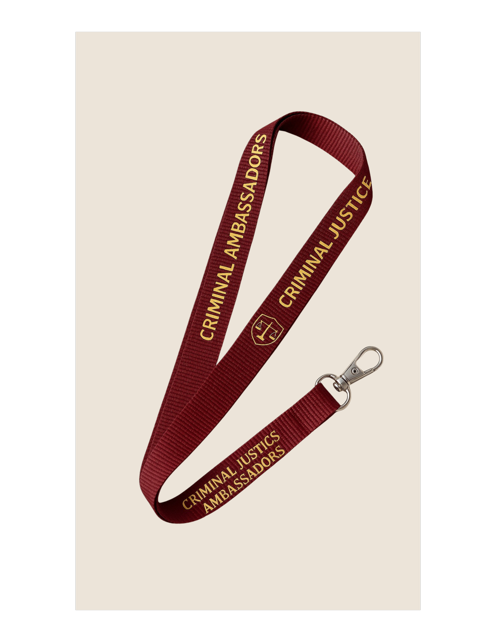 Criminal Justice Ambassadors Club Lanyard