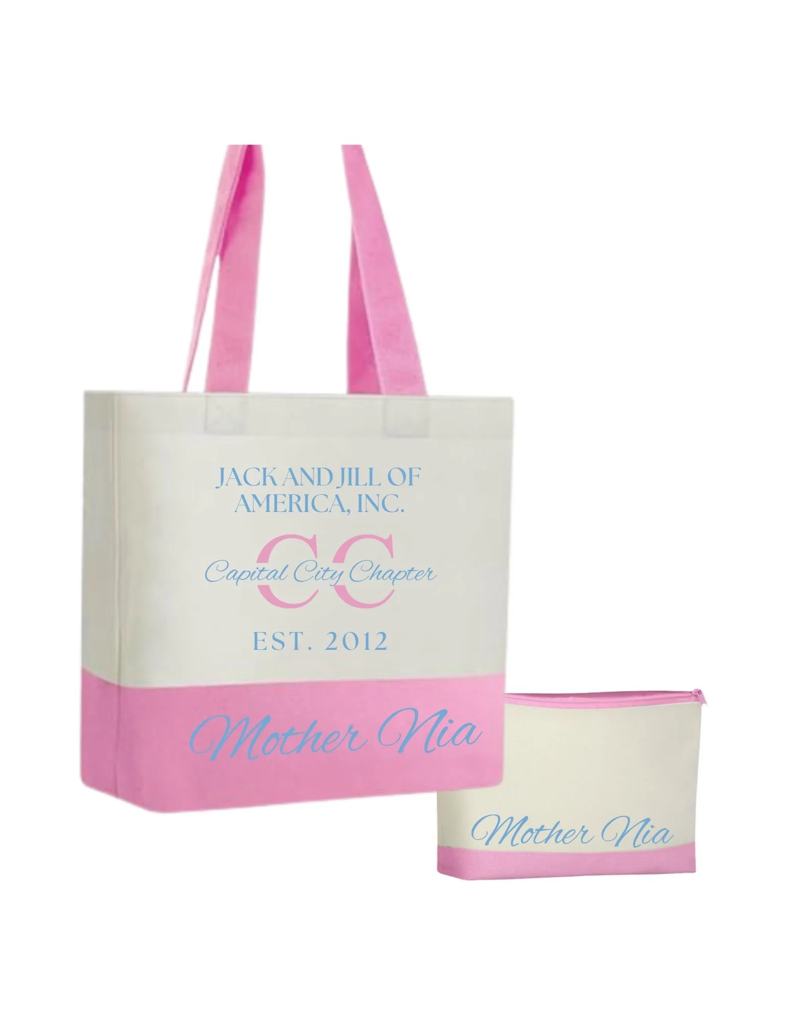 Personalized Chapter Tote and Pouch Set