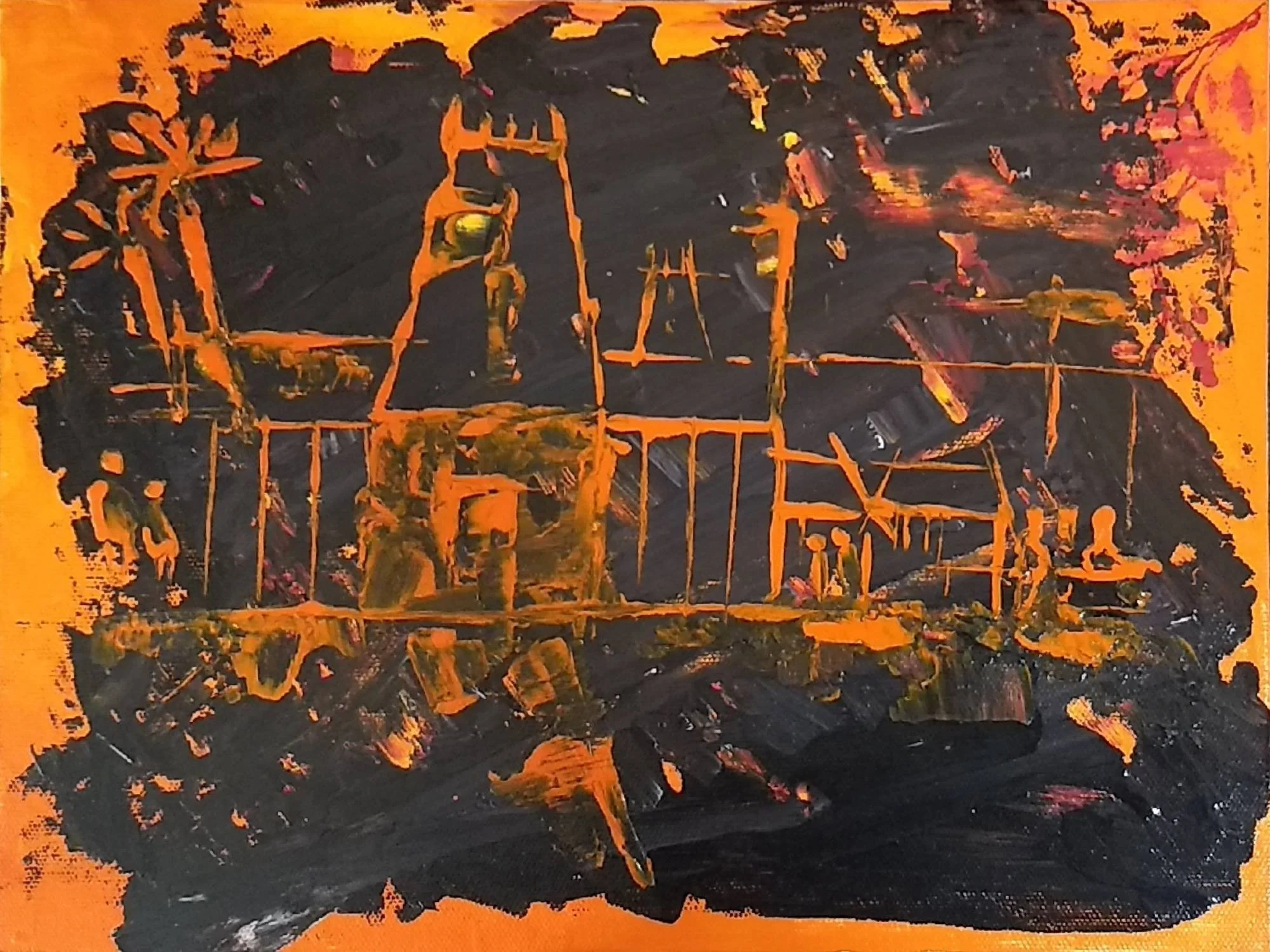 Glimmer of Hope, Acrylic on Paper, A4