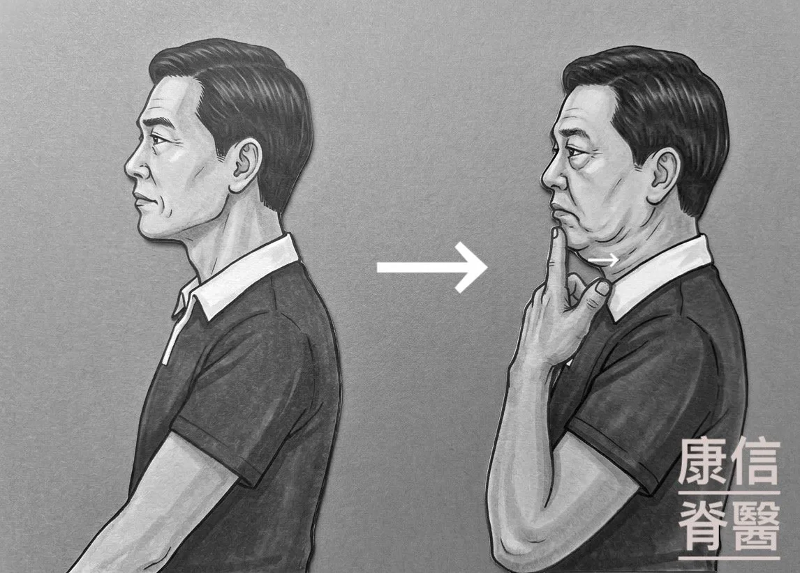 收下巴運動