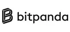 Bitpanda logo with stylized 'B' symbol and the brand name in black text