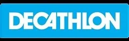 Decathlon logo in white lettering on a blue background