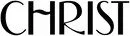 Text reading 'CHRIST' in decorative font