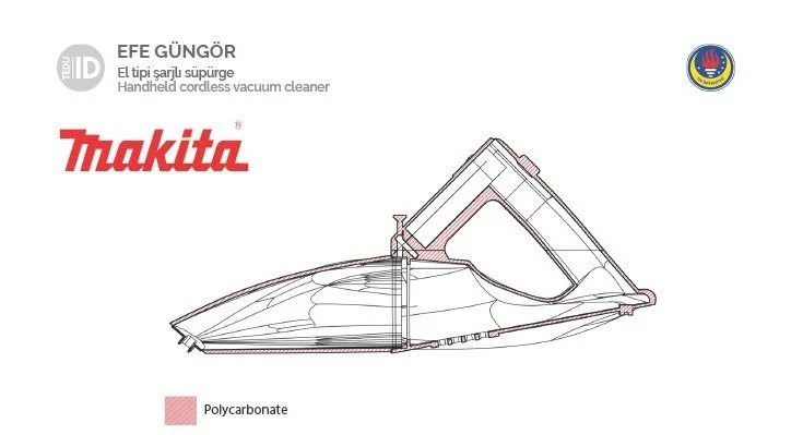 Section View of the Vacuum Cleaner