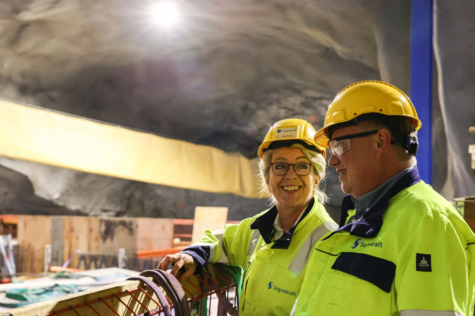 Åslaug Haga og Konsernsjef Terje Bakke Nævdal