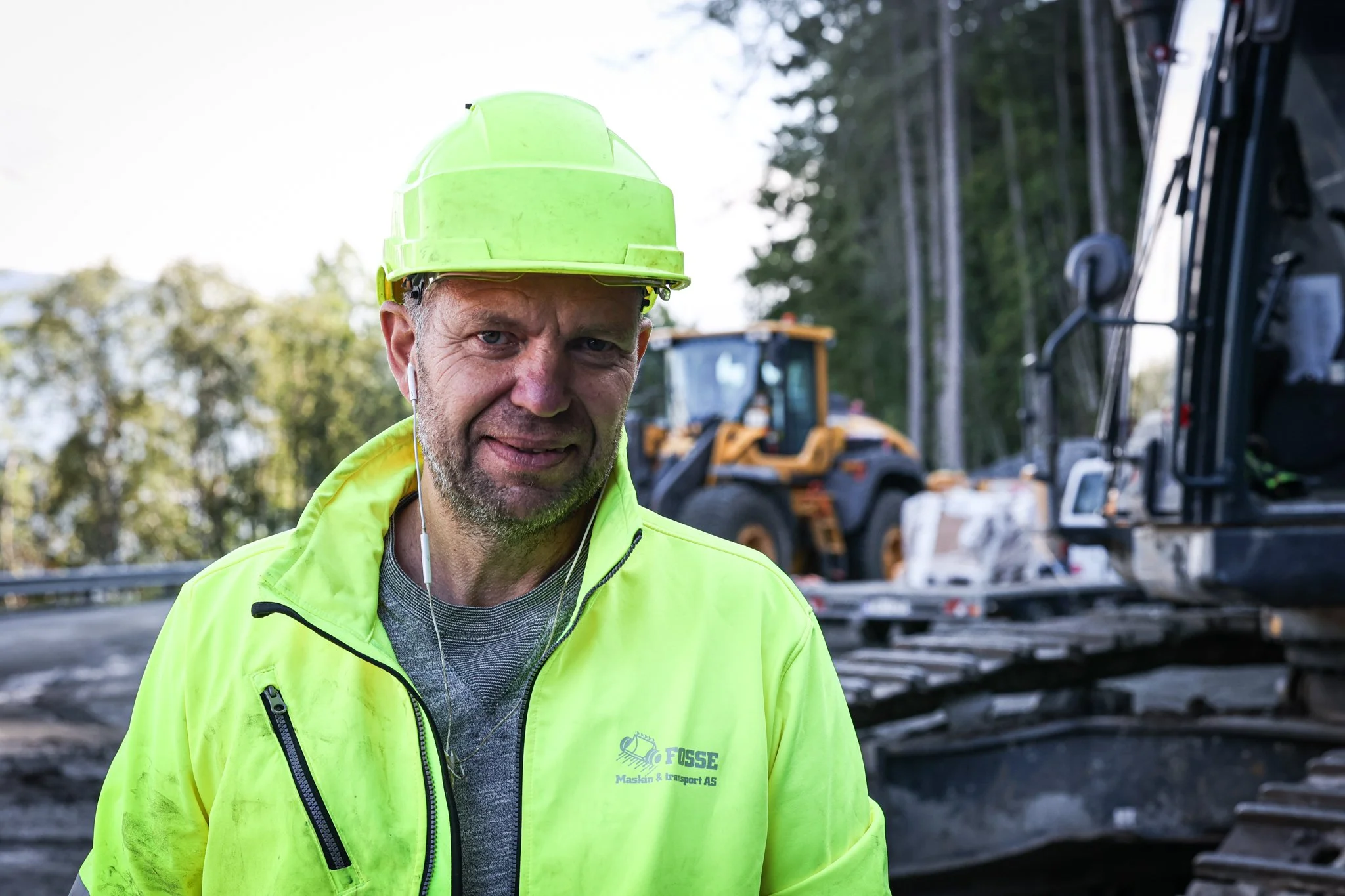 Frode Fosse med hjelm på hovudet i Feios