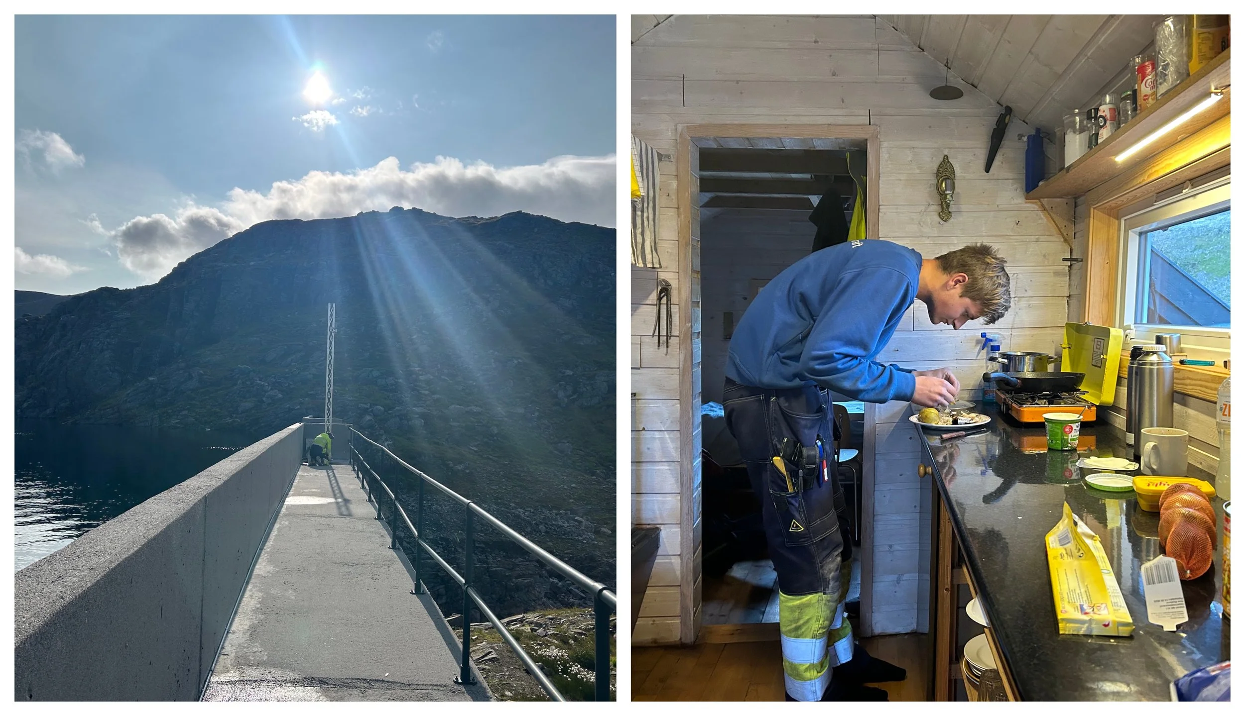 To bilete frå oppdrag i sommar