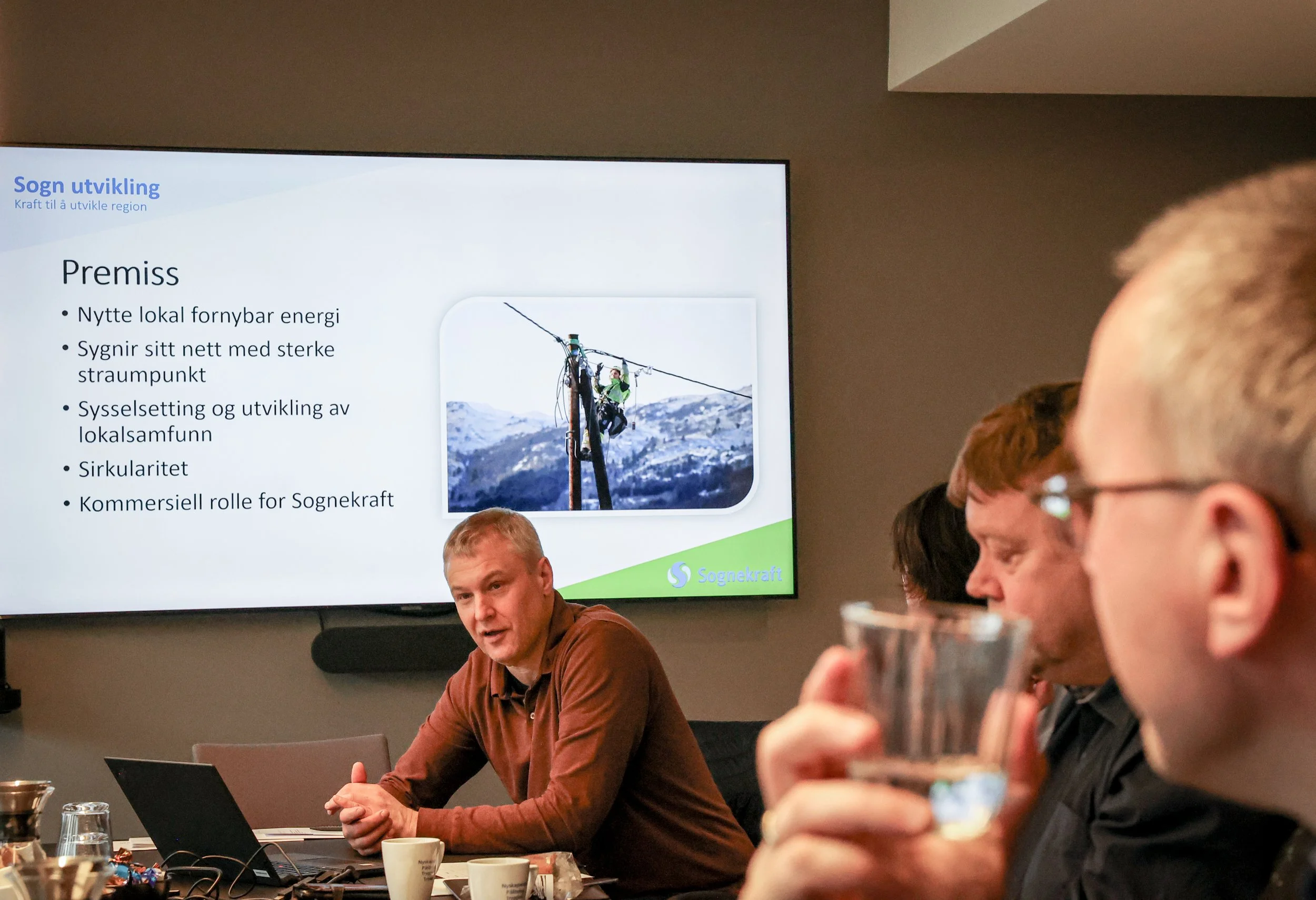 Torgeir Skålid held presentasjon