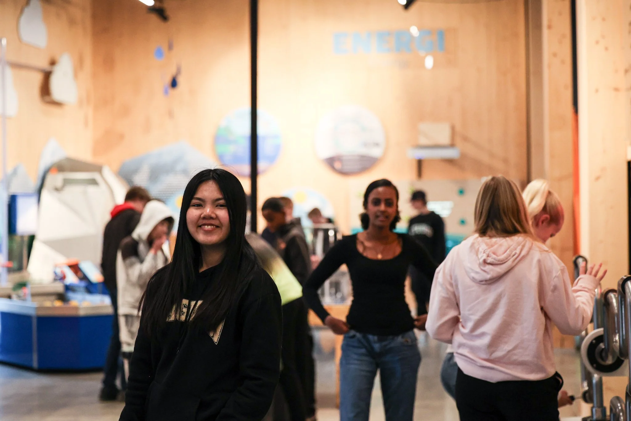 Glad elev på ViteMeir ved energiutstilling