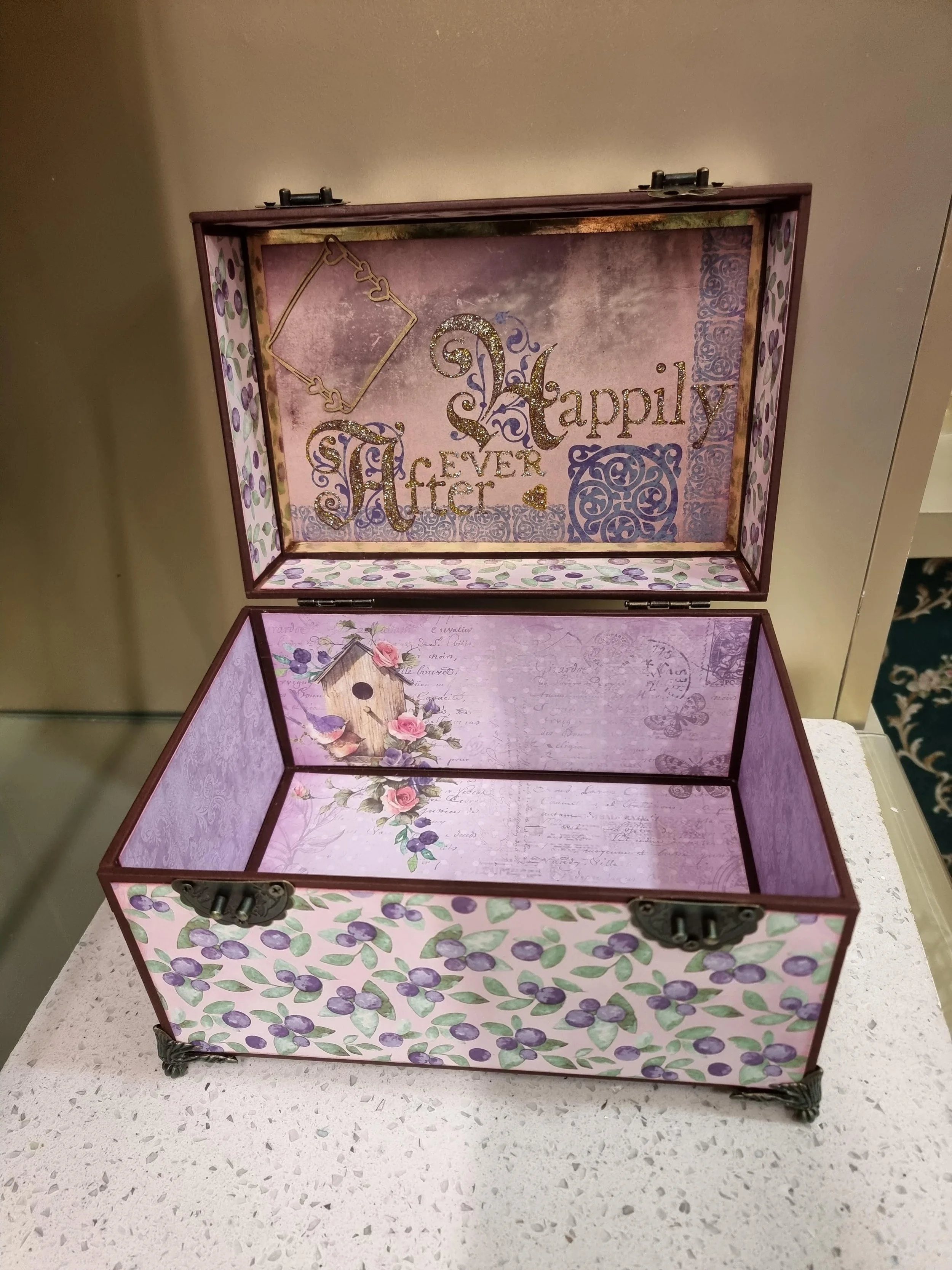 bespoke keepsake box - handmade paper craft