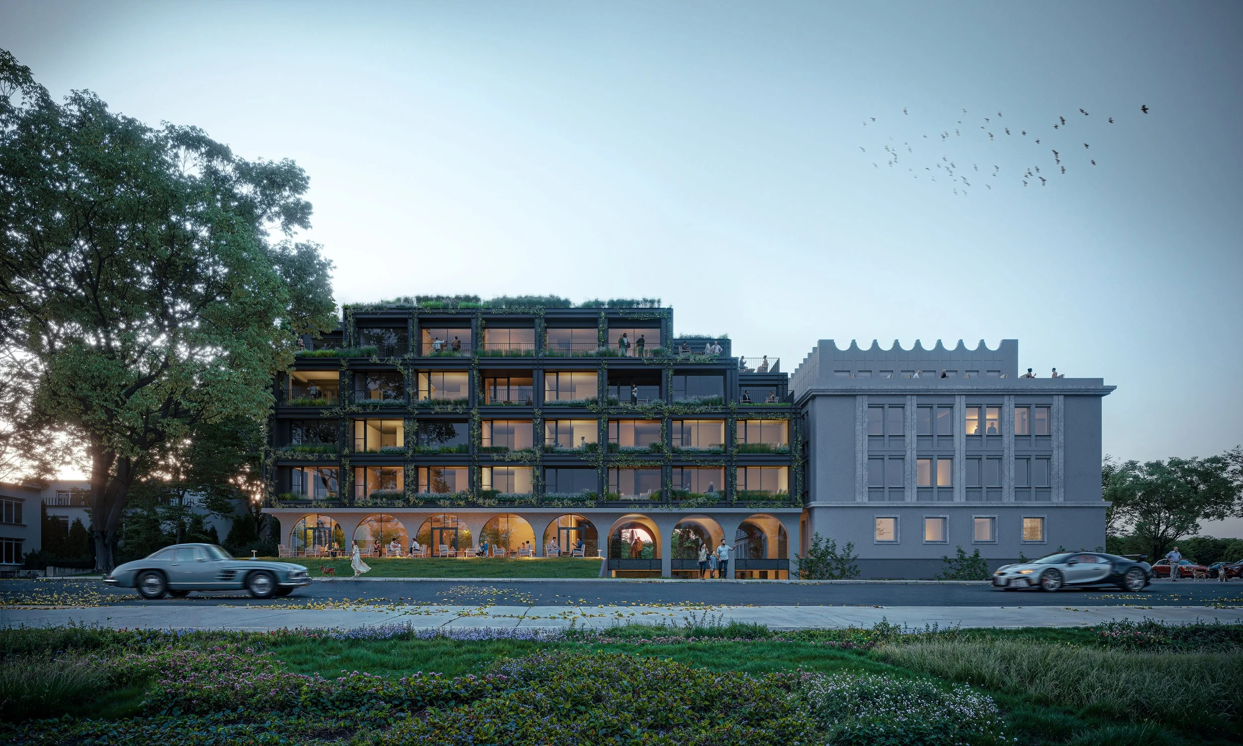 SAO MIASTOPROJEKT. Widok inwestycji od ulicy Fałata.