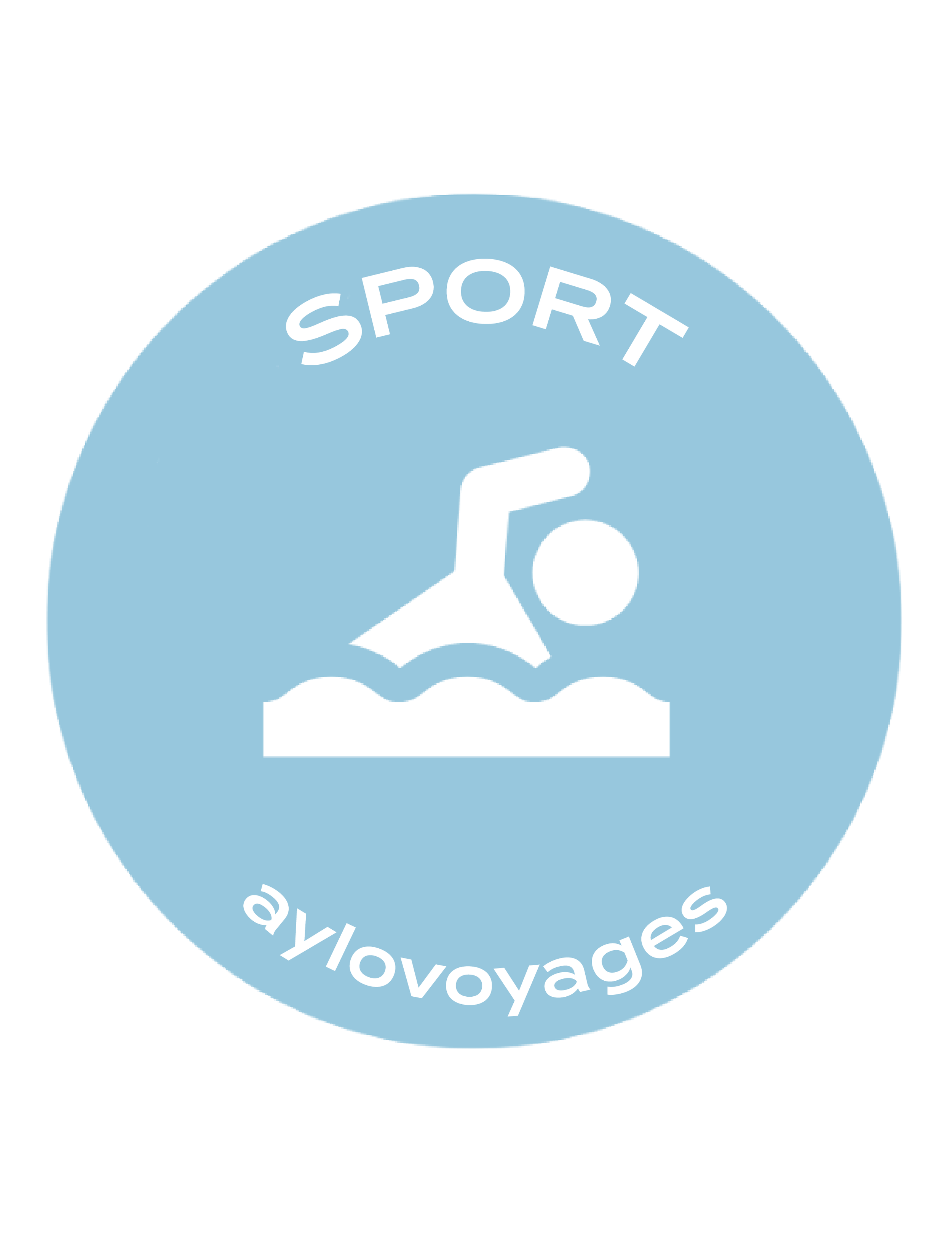 Icône de sport aylovoyages : une personne nageant, représentant les activités sportives et de loisirs lors des événements.