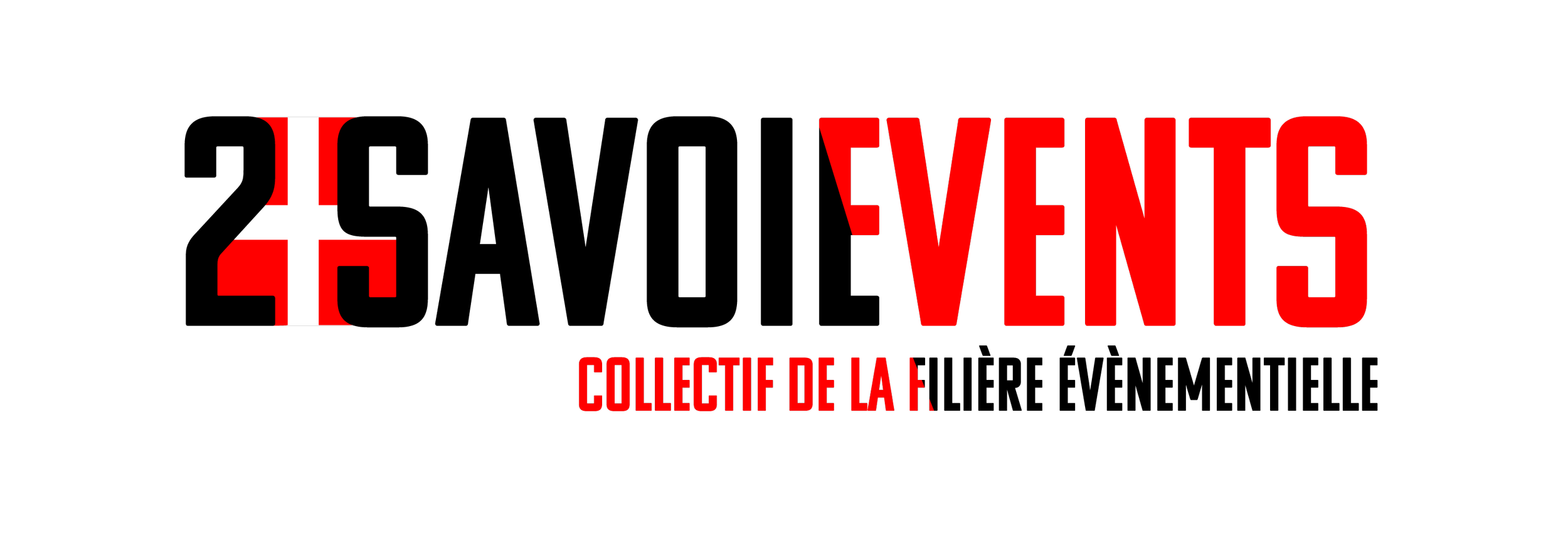 Logo représentant un logo de la Croix-Rouge avec un fond noir et du texte en rouge et blanc