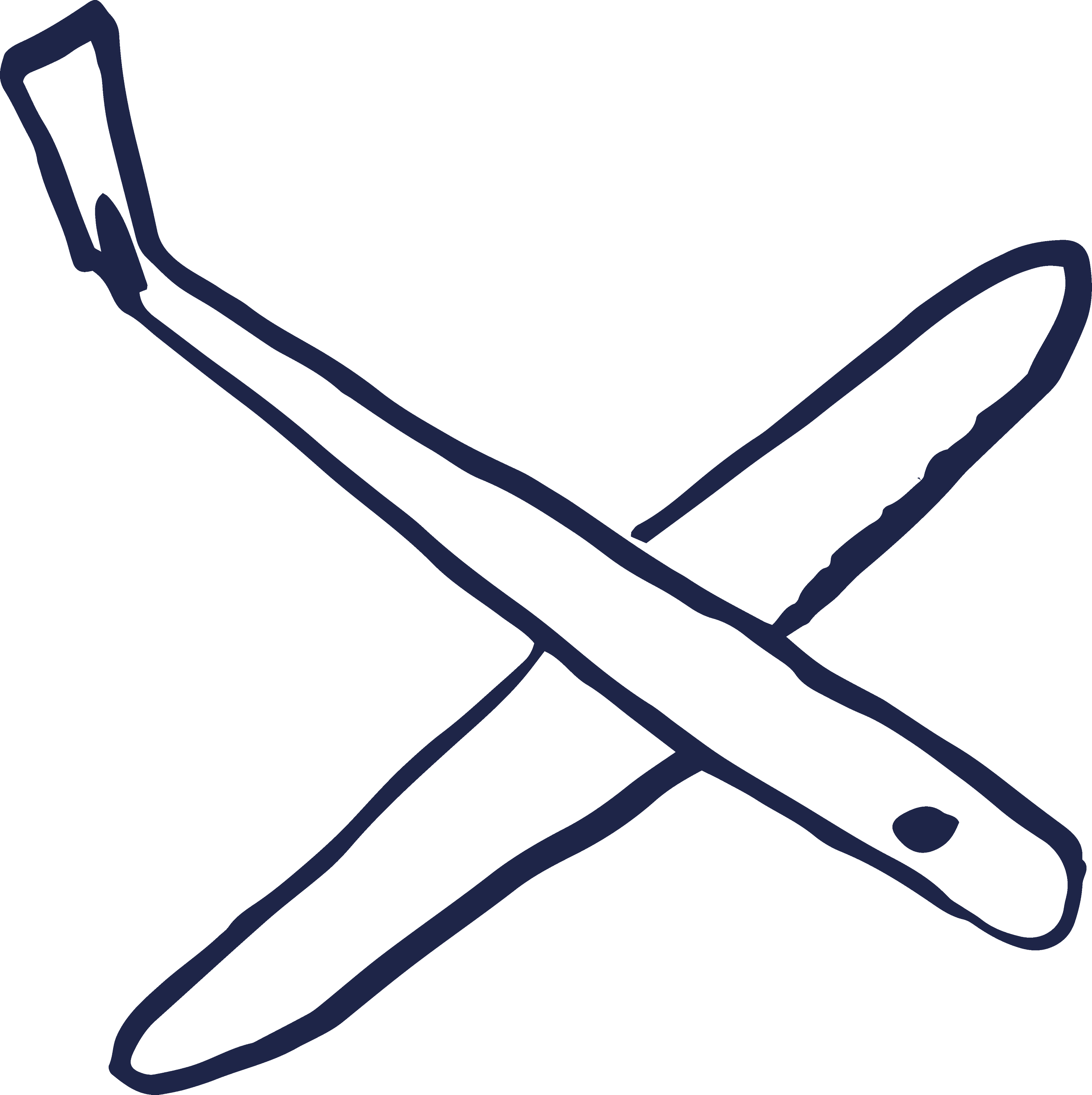 Une illustration d'un téléphone portable noir avec une ligne d'oreille et une ligne de bouche stylisées en bleu foncé