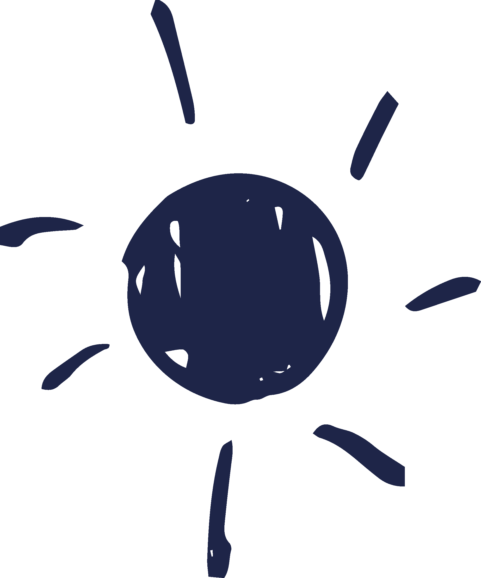 Un dessin simple d'une grenade à fusée de couleur noire, avec une étoile à cinq branches en haut.