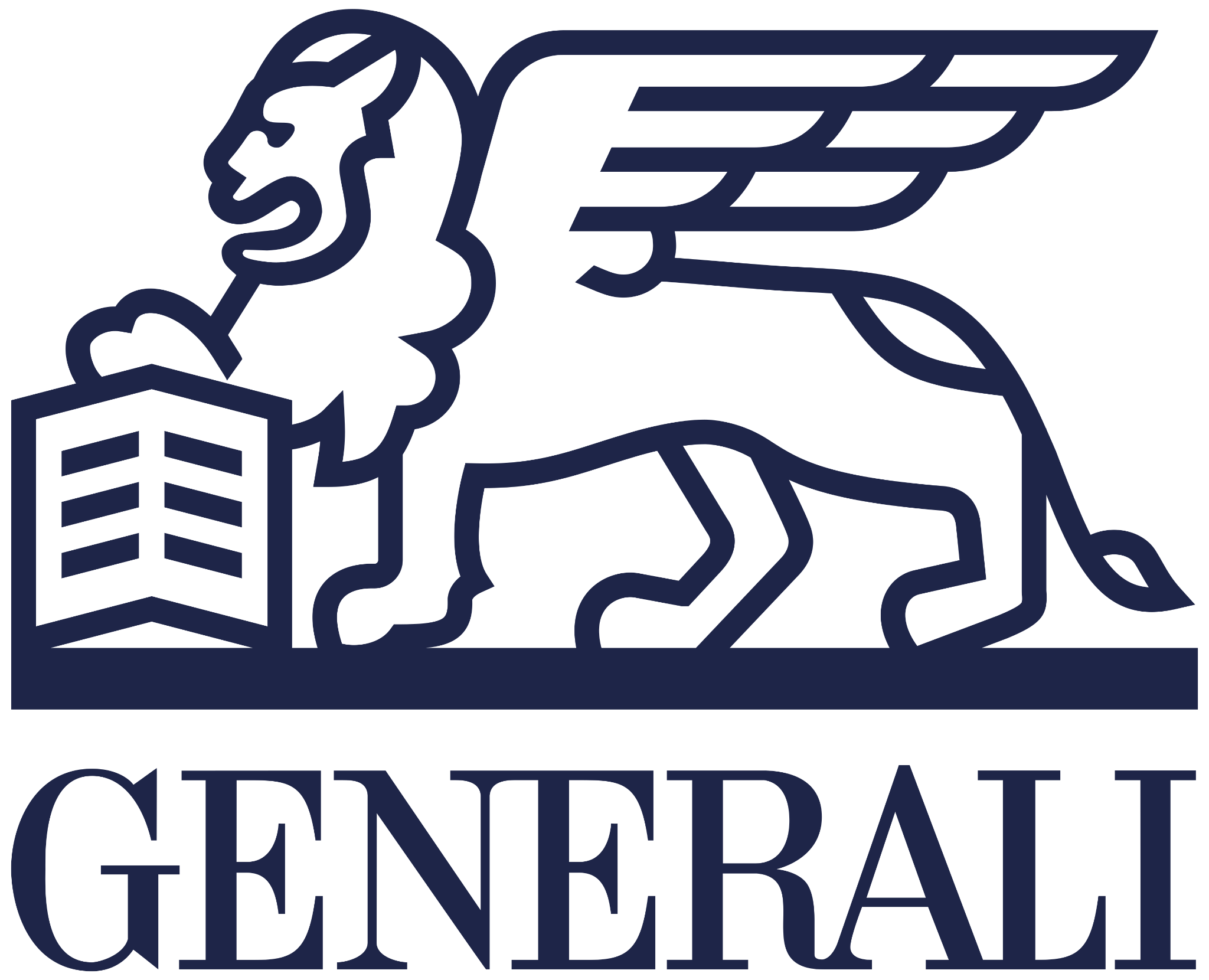 Logo de la société United Parcel Service (UPS), représentant un colibri stylisé avec des ailes en forme de flèches, en couleur bleue.