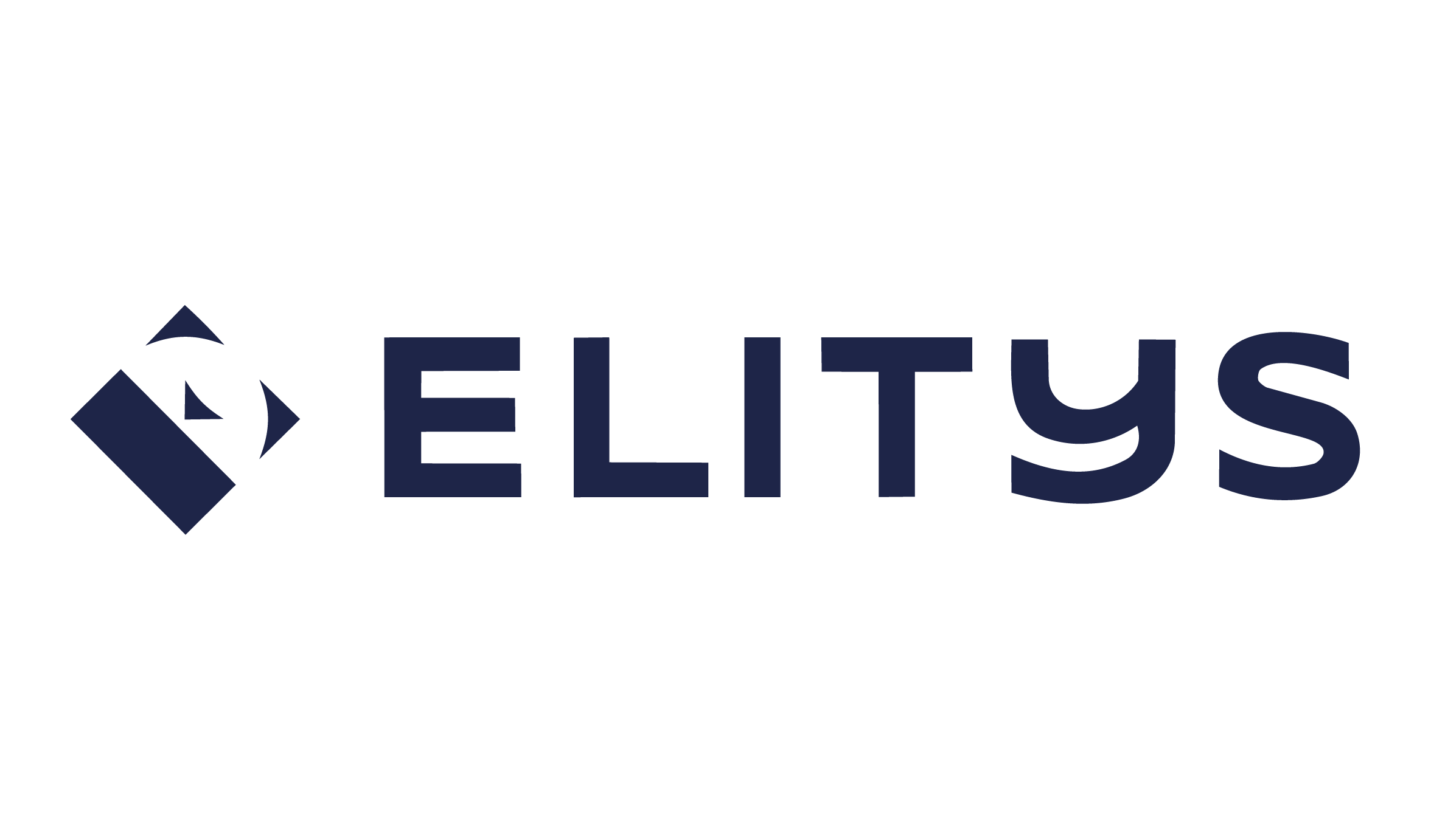 Logo de la société ELIT US avec un symbole triangulaire composé de triangles et de lignes diagonales.