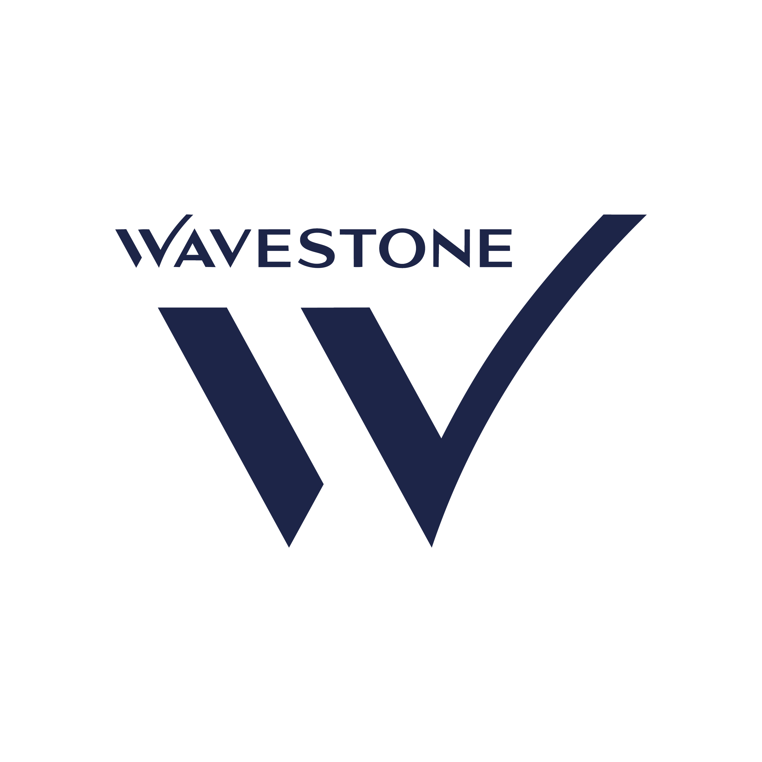 Le logo de VAVESTONE en noir avec un maximalisme individuel sur fond transparent.