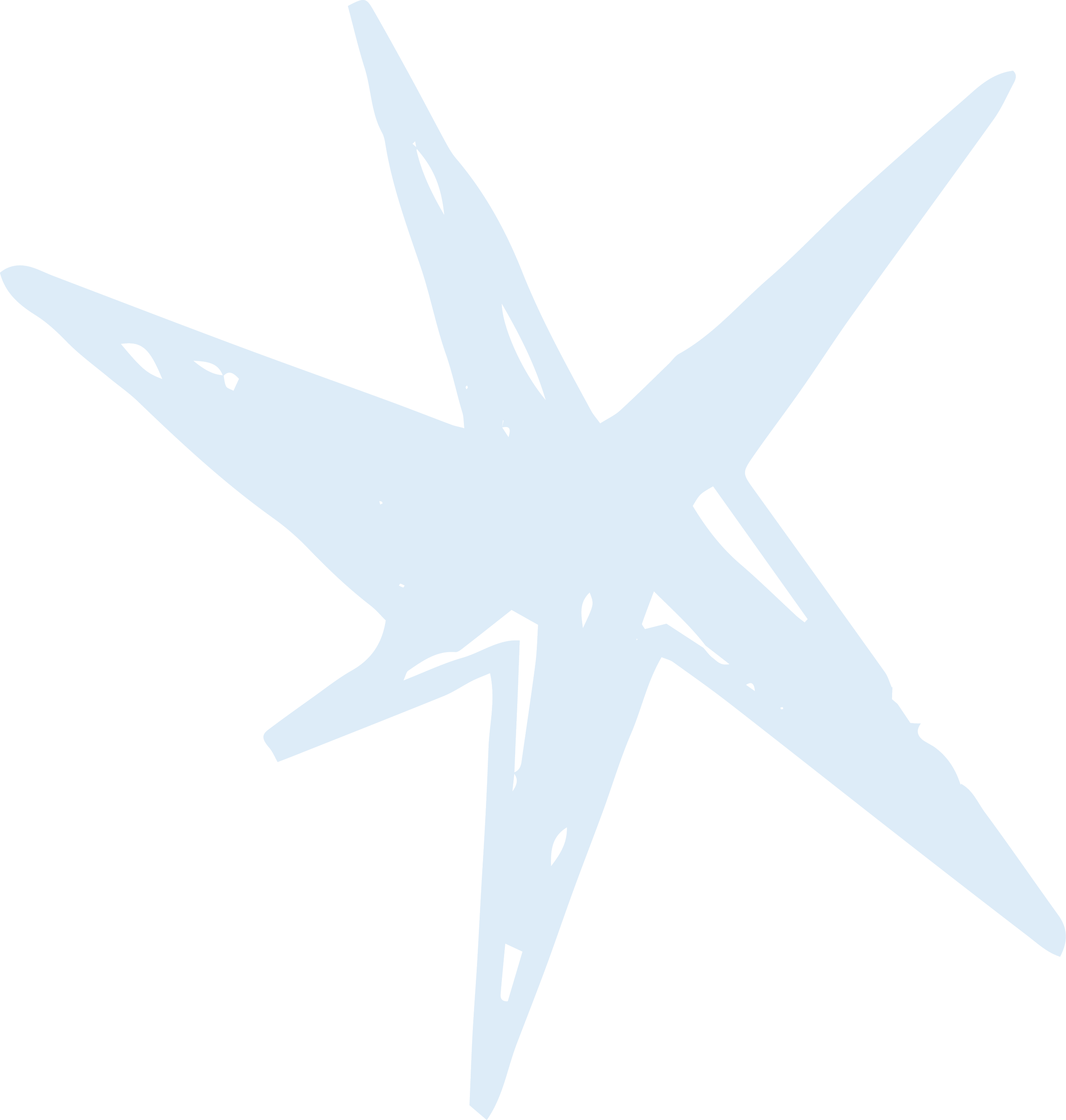 Une étoile lumineuse de couleur bleue claire avec des pointes effilées sur fond noir.