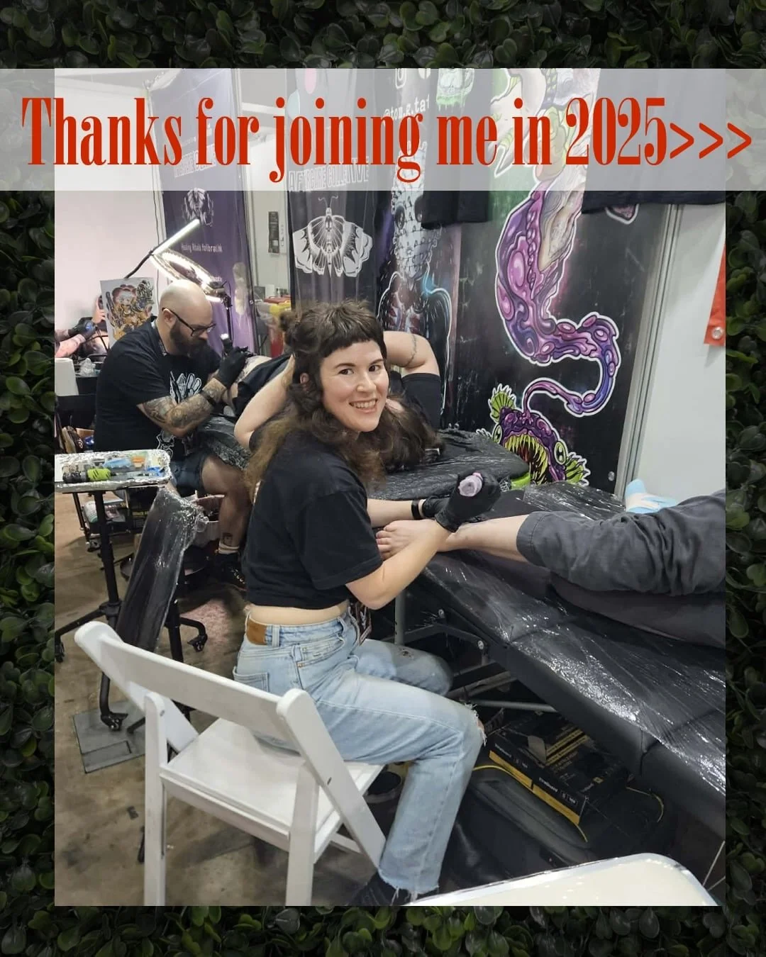 💘Thanks for a wonderful 2025! ❤️&zwj;🔥

This year was all about community; making friends with visual artists, interstate tattoo artists and enjoying getting to know my clients and regulars more 🥰

It&rsquo;s been difficult stepping out of my comf