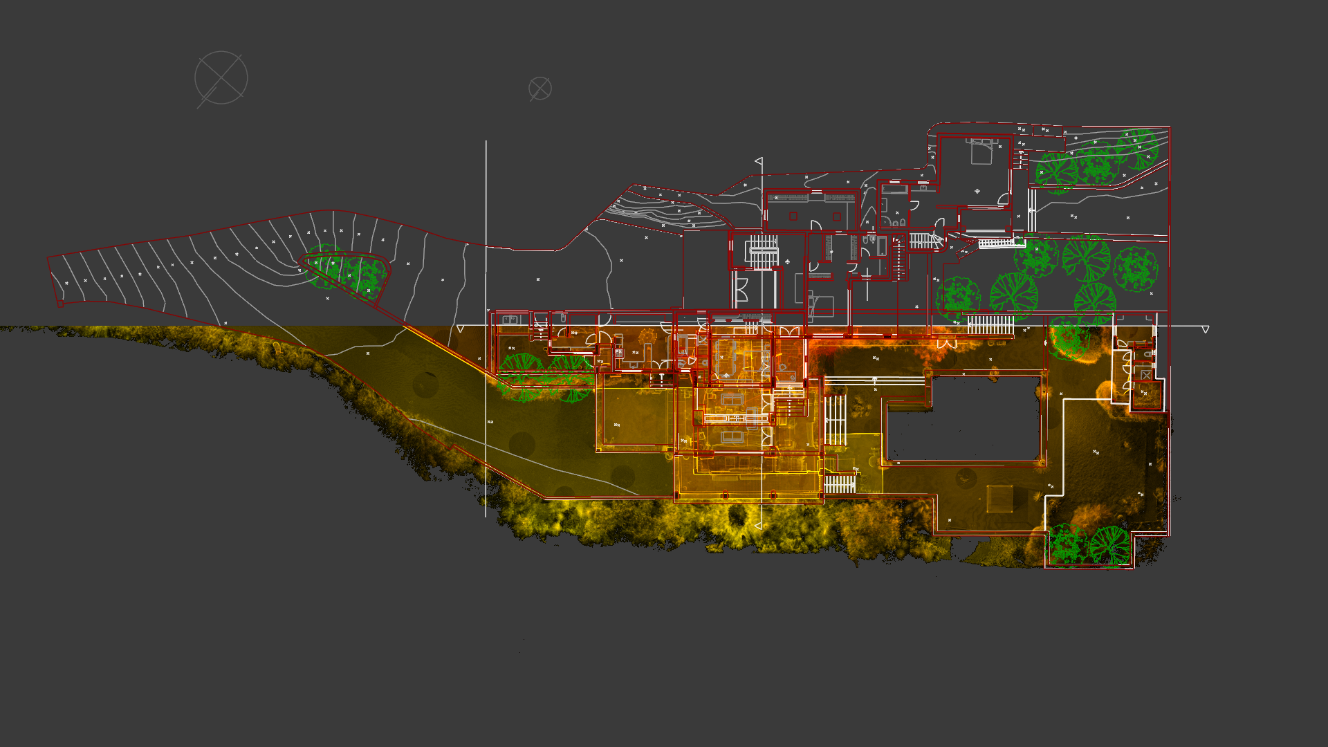 Punktwolke und Plaene Ibiza