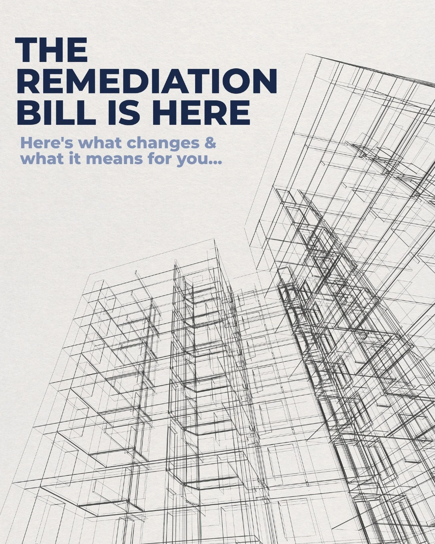 Haven't had time to check out our Insights post on the Remediation Bill yet?

No problem, we've broken it down even further. Swipe through for everything you need to know. Or, just tap the link in our bio to head to www.archwayfm.com/insights and rea