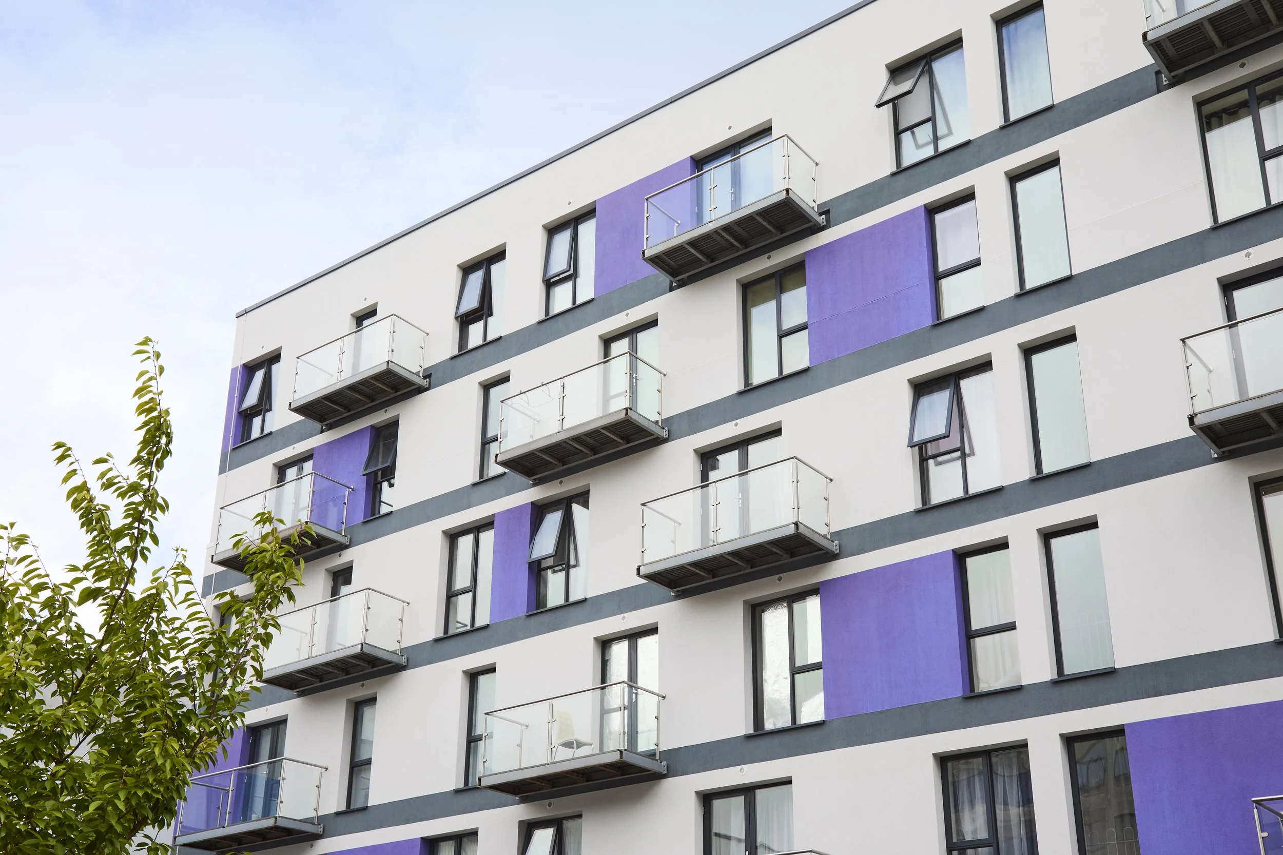 Brickdale House, Stevenage — apartment building following cladding remediation managed by Archway Facade Management.