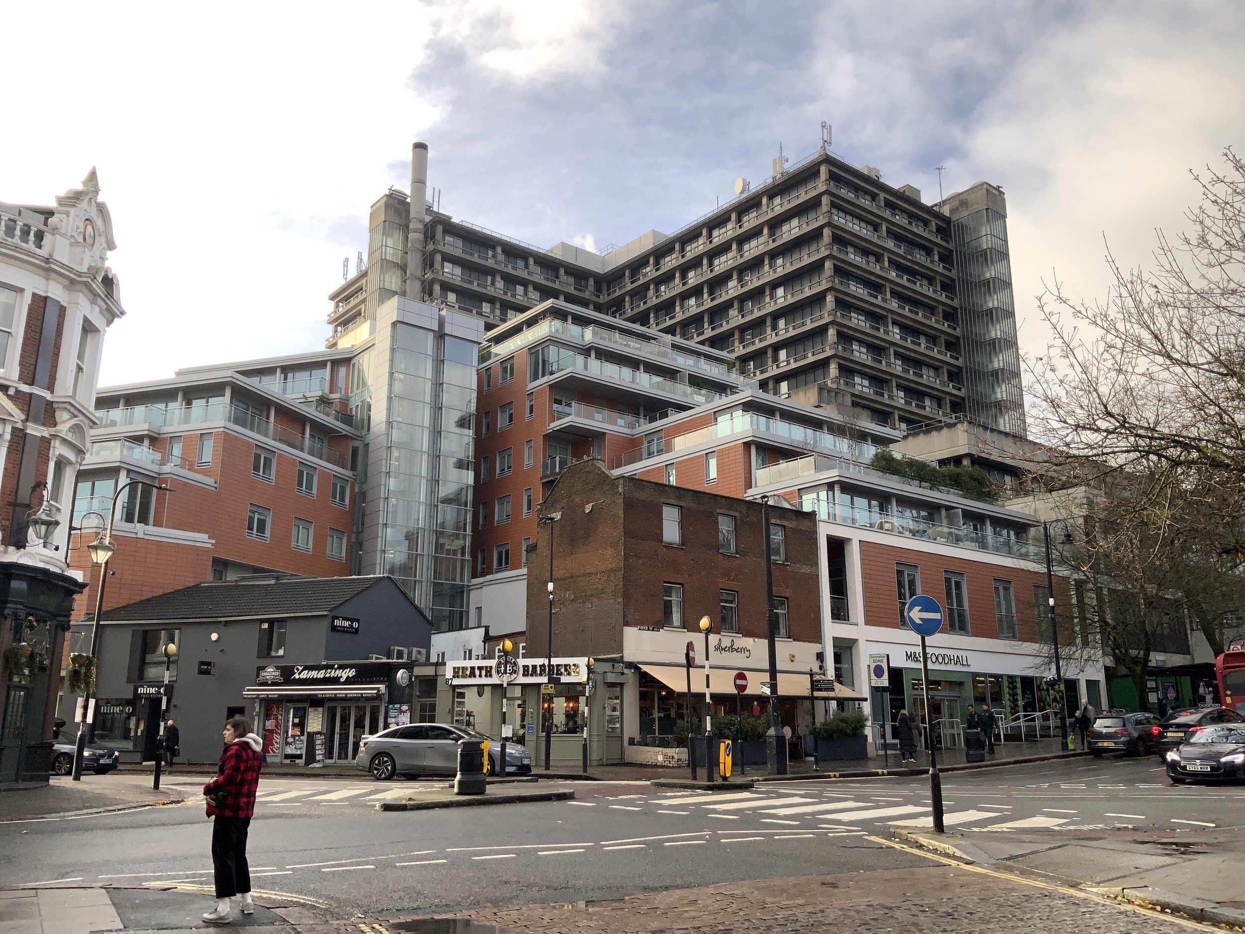 The Panoramic, Hampstead apartment building after cladding remediation works, managed by Archway FM.