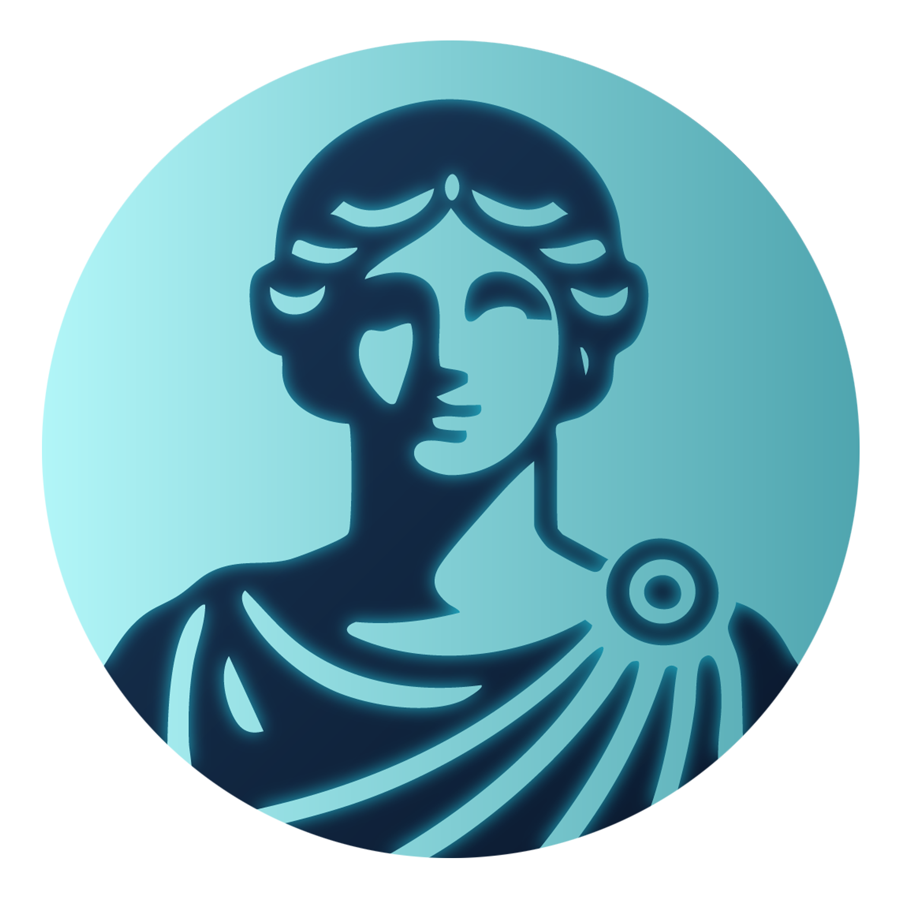 Illustration of a female healthcare professional with a stethoscope around her neck, depicted in a stylized, monochromatic blue design.