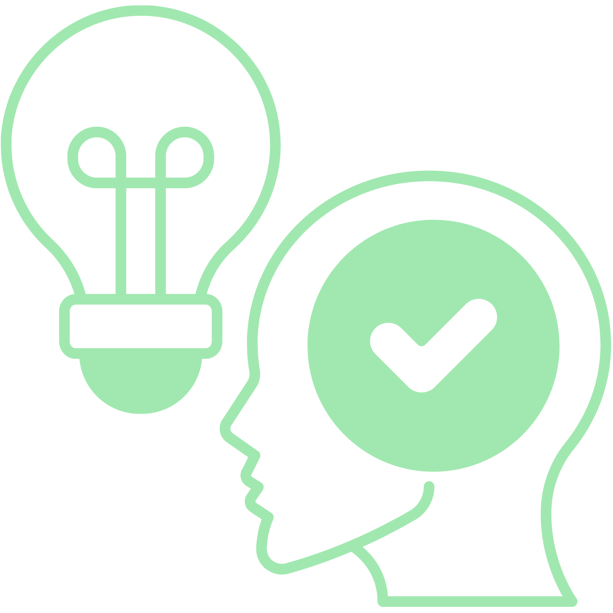 head and lightbulb icon
