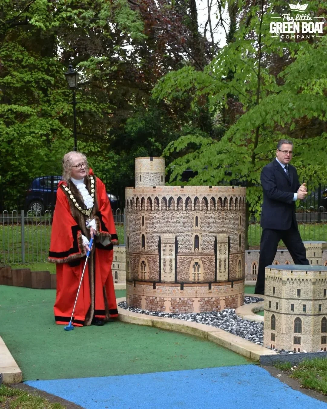 Mayor with Windsor Golf Hole