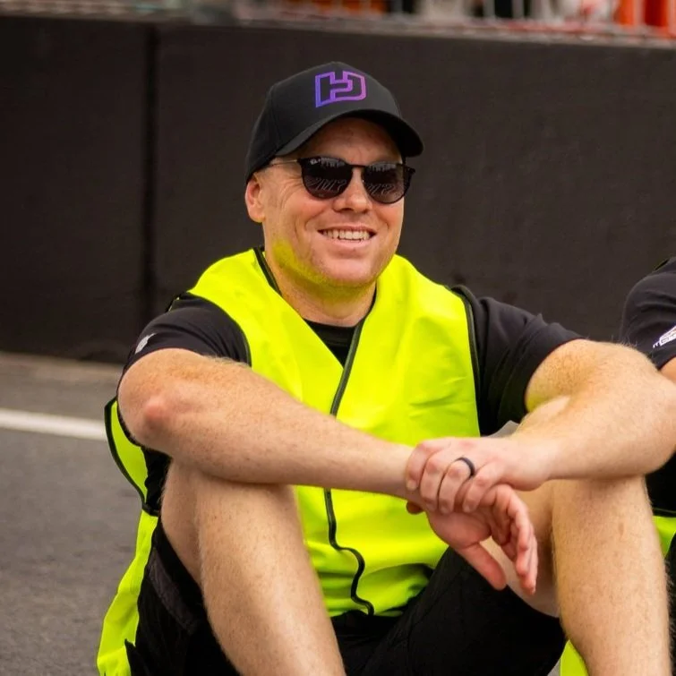 Darren Newell at the race track