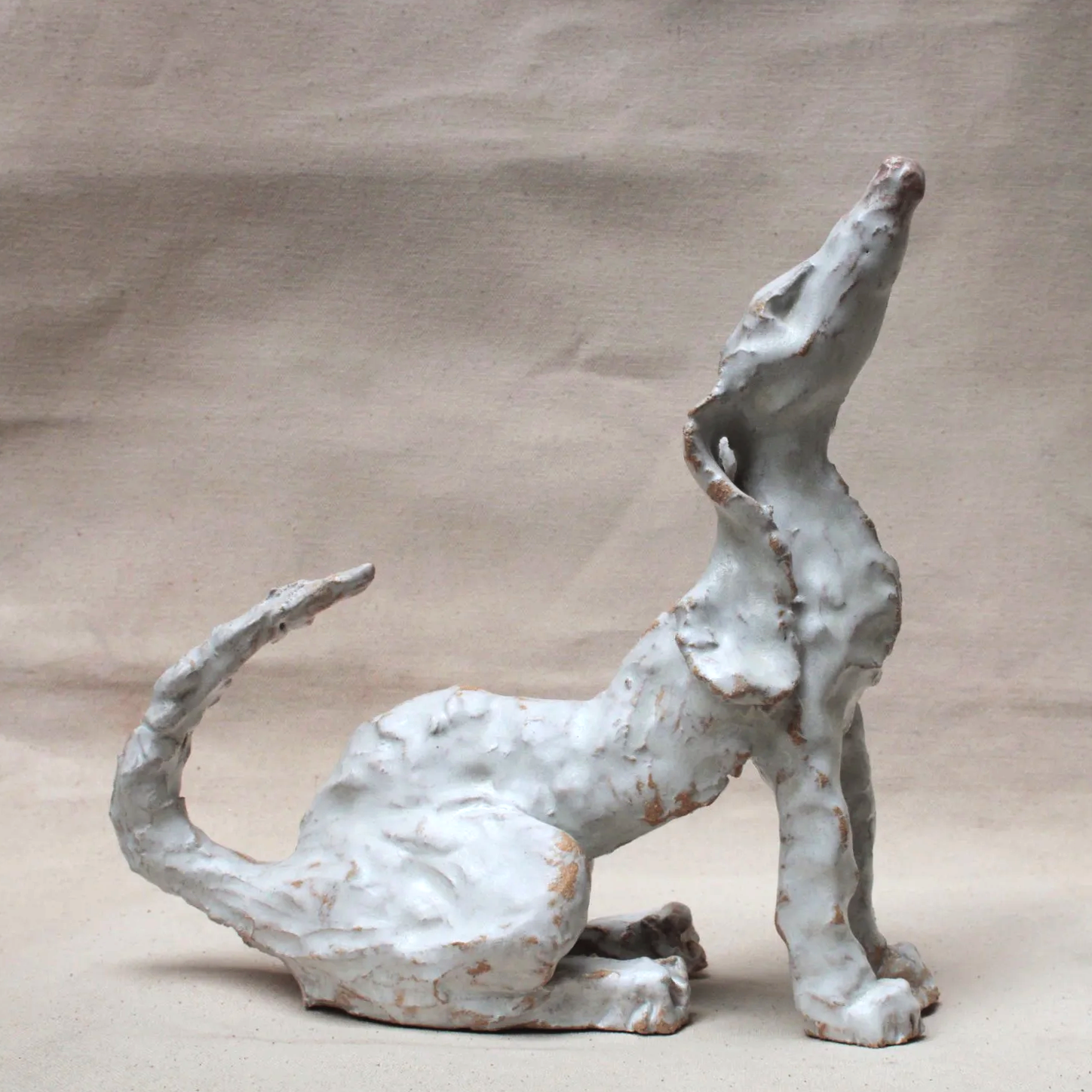 sculpture of dog 