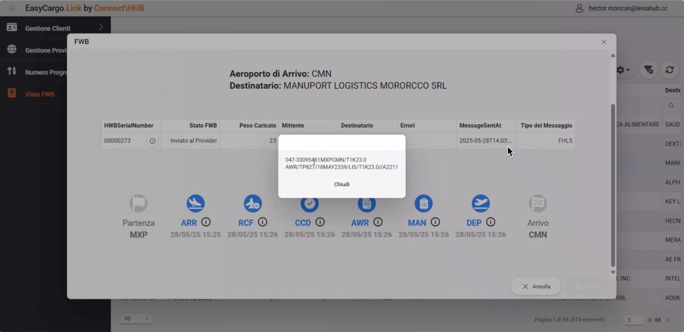 Message Details Before