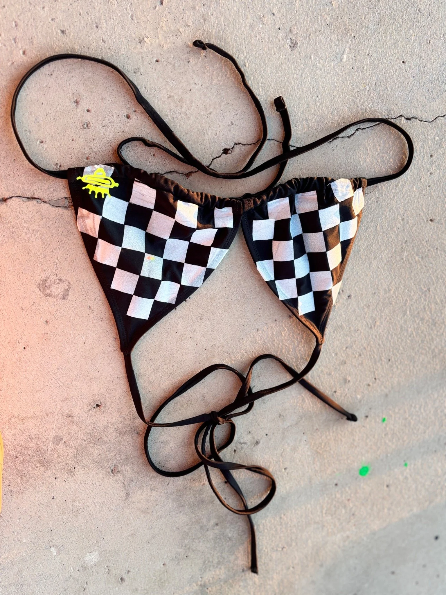 LA_Women's_Checker_HotEnd_Bikini_Top