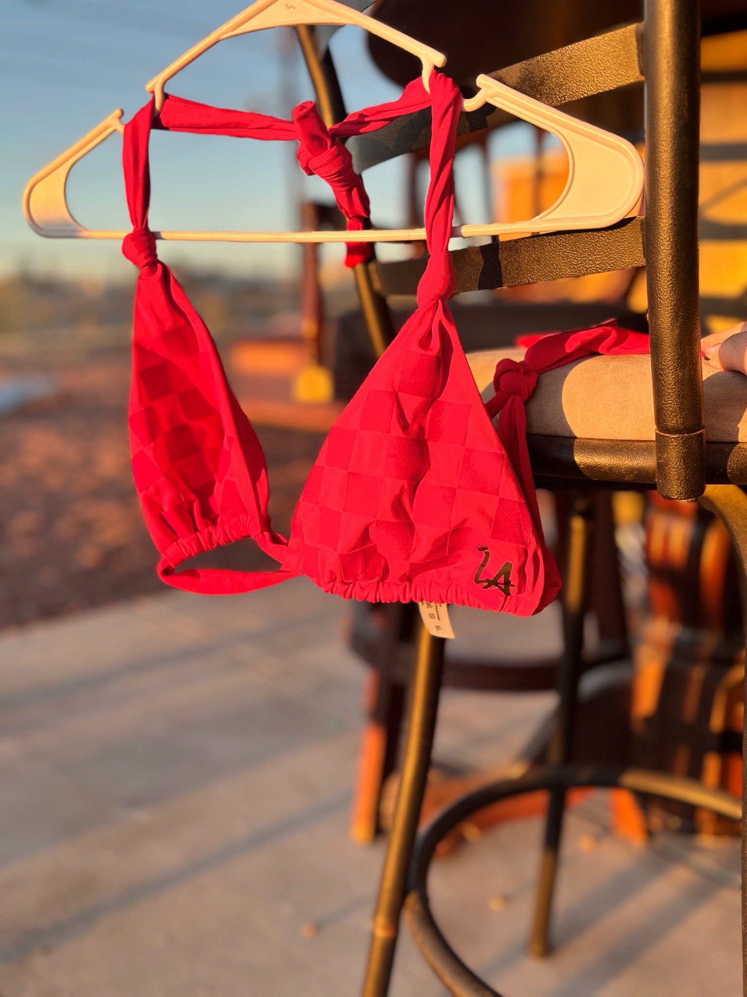 LA_Women's_Ghost_Checkered_Bikini_Top